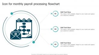 Icon For Monthly Payroll Processing Flowchart