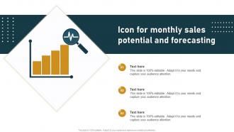 Icon For Monthly Sales Potential And Forecasting
