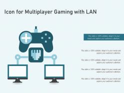 Icon for multiplayer gaming with lan