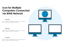 Icon for multiple computers connected via wan network