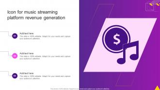 Icon For Music Streaming Platform Revenue Generation
