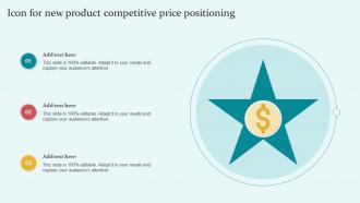 Icon For New Product Competitive Price Positioning