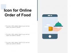 Icon for online order of food