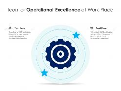 Icon for operational excellence at work place