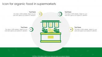 Icon For Organic Food In Supermarkets