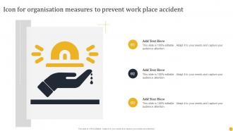 Icon For Organisation Measures To Prevent Work Place Accident