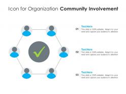 Icon for organization community involvement