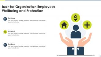 Icon For Organization Employees Wellbeing And Protection