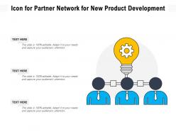 Icon for partner network for new product development