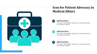 Icon For Patient Advocacy In Medical Affairs