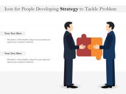Icon for people developing strategy to tackle problem
