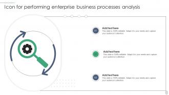 Icon For Performing Enterprise Business Processes Analysis