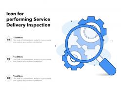 Icon for performing service delivery inspection