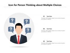 Icon for person thinking about multiple choices