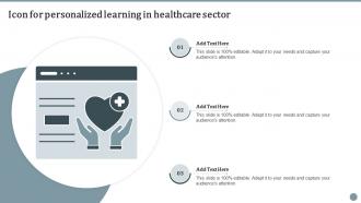 Icon For Personalized Learning In Healthcare Sector