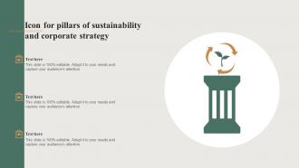 Icon For Pillars Of Sustainability And Corporate Strategy