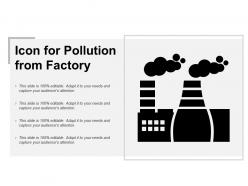 Icon for pollution from factory