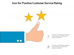 Icon for positive customer service rating