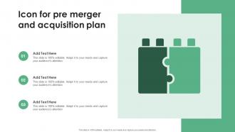 Icon For Pre Merger And Acquisition Plan