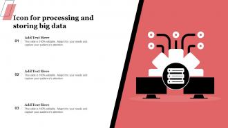 Icon For Processing And Storing Big Data