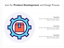 Icon for product development and design process