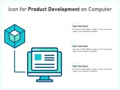 Icon for product development on computer