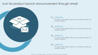 Icon For Product Launch Announcement Through Email