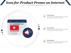 Icon for product promo on internet