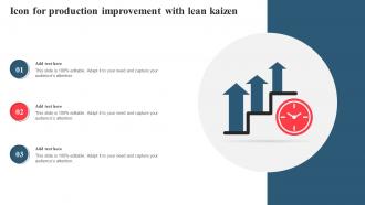 Icon For Production Improvement With Lean Kaizen