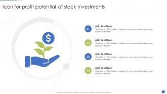 Icon For Profit Potential Of Stock Investments