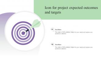 Icon For Project Expected Outcomes And Targets