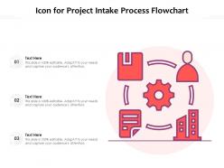 Icon for project intake process flowchart