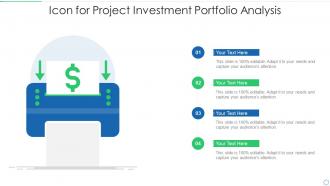 Icon for project investment portfolio analysis