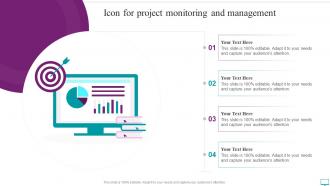 Icon For Project Monitoring And Management