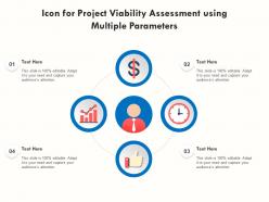 Icon for project viability assessment using multiple parameters