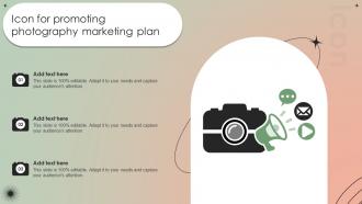 Icon For Promoting Photography Marketing Plan