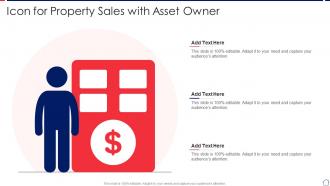 Icon For Property Sales With Asset Owner