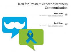 Icon for prostate cancer awareness communication