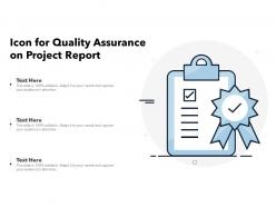 Icon for quality assurance on project report
