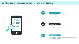 Icon For Quality Assurance Testing For Mobile Application