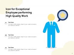 Icon For Quality Business Exceptional Process Performing Service Certificate