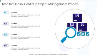 Icon For Quality Control In Project Management Process