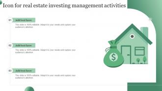 Icon For Real Estate Investing Management Activities