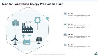 Icon For Renewable Energy Production Plant
