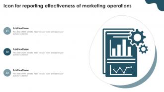 Icon For Reporting Effectiveness Of Marketing Operations