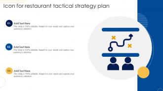 Icon For Restaurant Tactical Strategy Plan