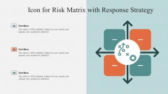 Icon For Risk Matrix With Response Strategy