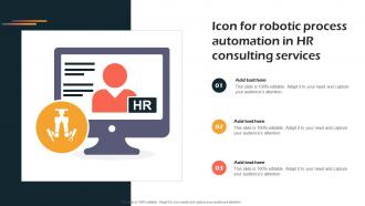 Icon For Robotic Process Automation In Hr Consulting Services
