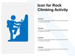 Icon For Rock Climbing Activity