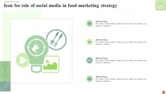 Icon For Role Of Social Media In Food Marketing Strategy